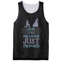 Run Like Mr. Collins Just Proposed Funny Books and Running Mesh Reversible Basketball Jersey Tank