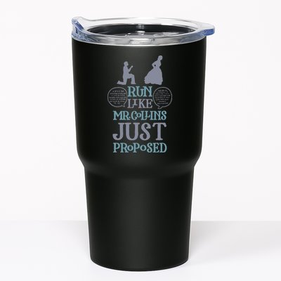 Run Like Mr. Collins Just Proposed Funny Books and Running Tumbler
