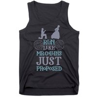Run Like Mr. Collins Just Proposed Funny Books and Running Tank Top