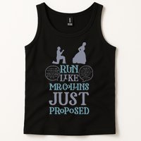 Run Like Mr. Collins Just Proposed Funny Books and Running Tank Top