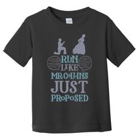 Run Like Mr. Collins Just Proposed Funny Books and Running Toddler T-Shirt