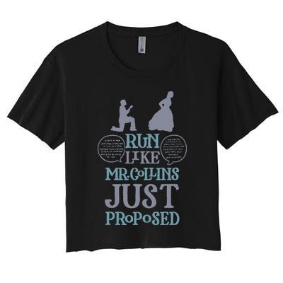 Run Like Mr. Collins Just Proposed Funny Books and Running Crop Top