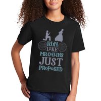 Run Like Mr. Collins Just Proposed Funny Books and Running Kids T-Shirt