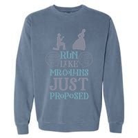 Run Like Mr. Collins Just Proposed Funny Books and Running Garment-Dyed Sweatshirt