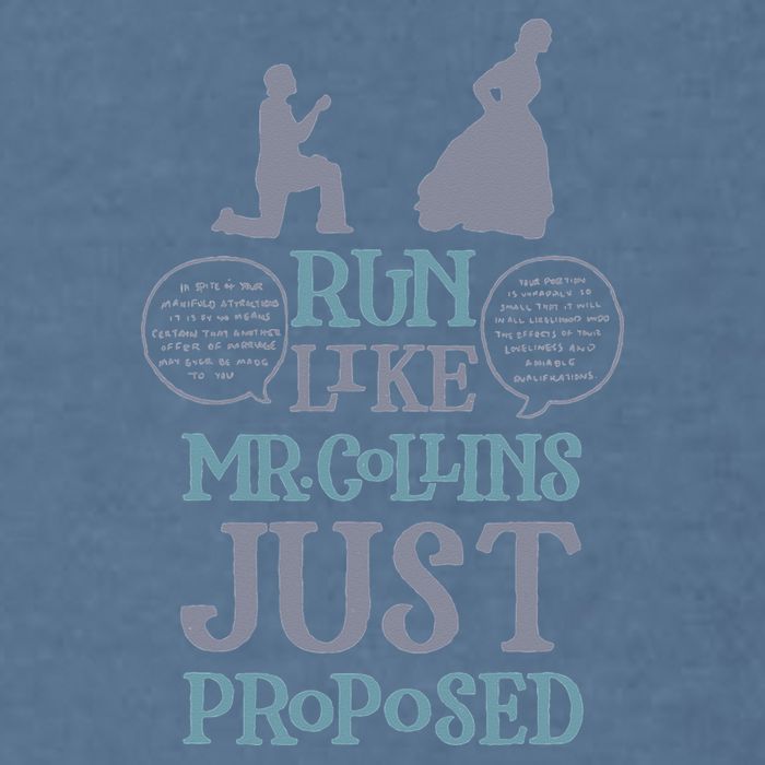 Run Like Mr. Collins Just Proposed Funny Books and Running Garment-Dyed Sweatshirt