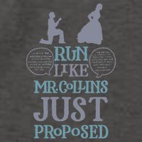 Run Like Mr. Collins Just Proposed Funny Books and Running Vector Backpack