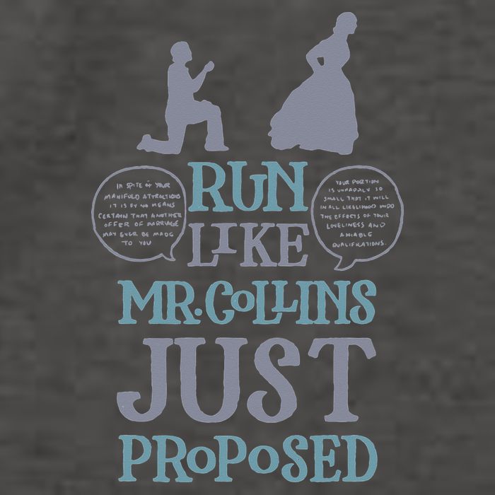 Run Like Mr. Collins Just Proposed Funny Books and Running Vector Backpack
