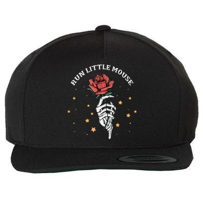 Run Little Mouse Haunting Adeline Wool Snapback Cap