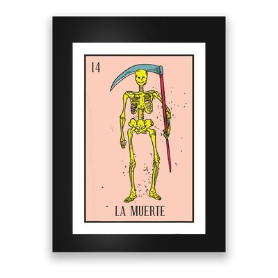 Retro La Muerte Lottery Card The Death Card Mexican Lottery Poster