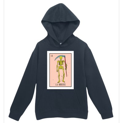 Retro La Muerte Lottery Card The Death Card Mexican Lottery Urban Pullover Hoodie