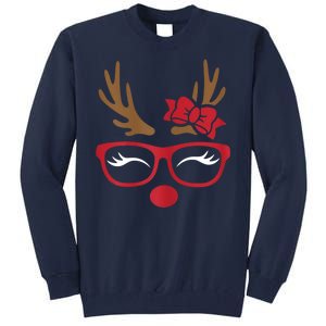 Reindeer Lady Messy Bun Tall Sweatshirt