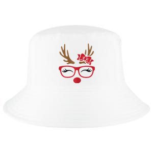 Reindeer Lady Messy Bun Cool Comfort Performance Bucket Hat