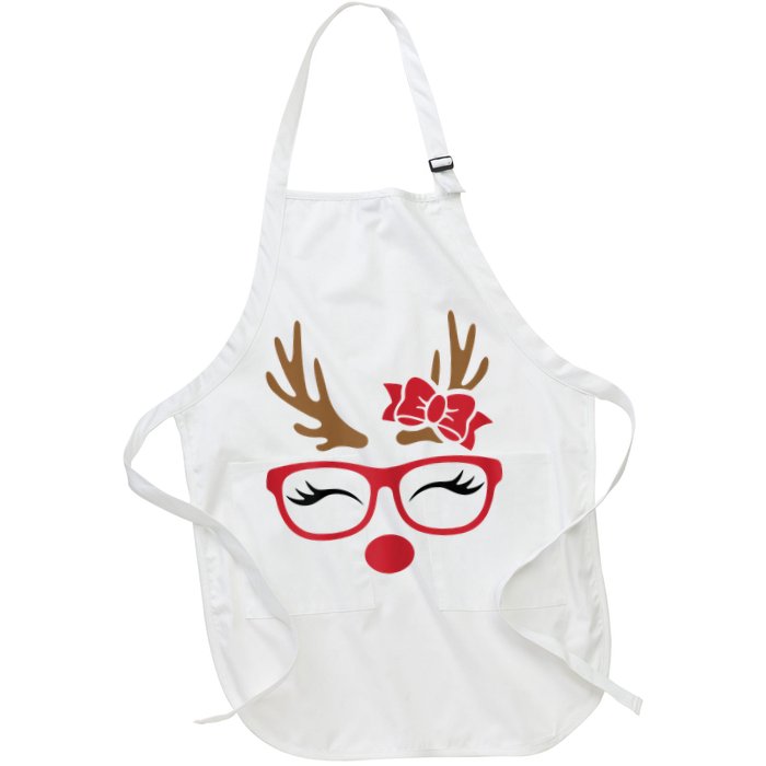 Reindeer Lady Messy Bun Apron