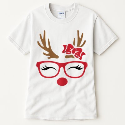 Reindeer Lady Messy Bun Tall T-Shirt