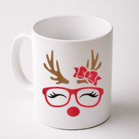 Reindeer Lady Messy Bun Mug