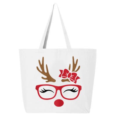 Reindeer Lady Messy Bun 25L Jumbo Tote