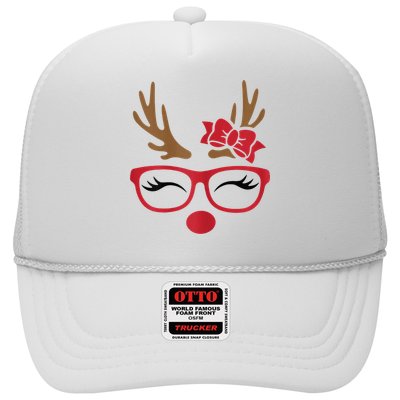 Reindeer Lady Messy Bun Trucker Hat