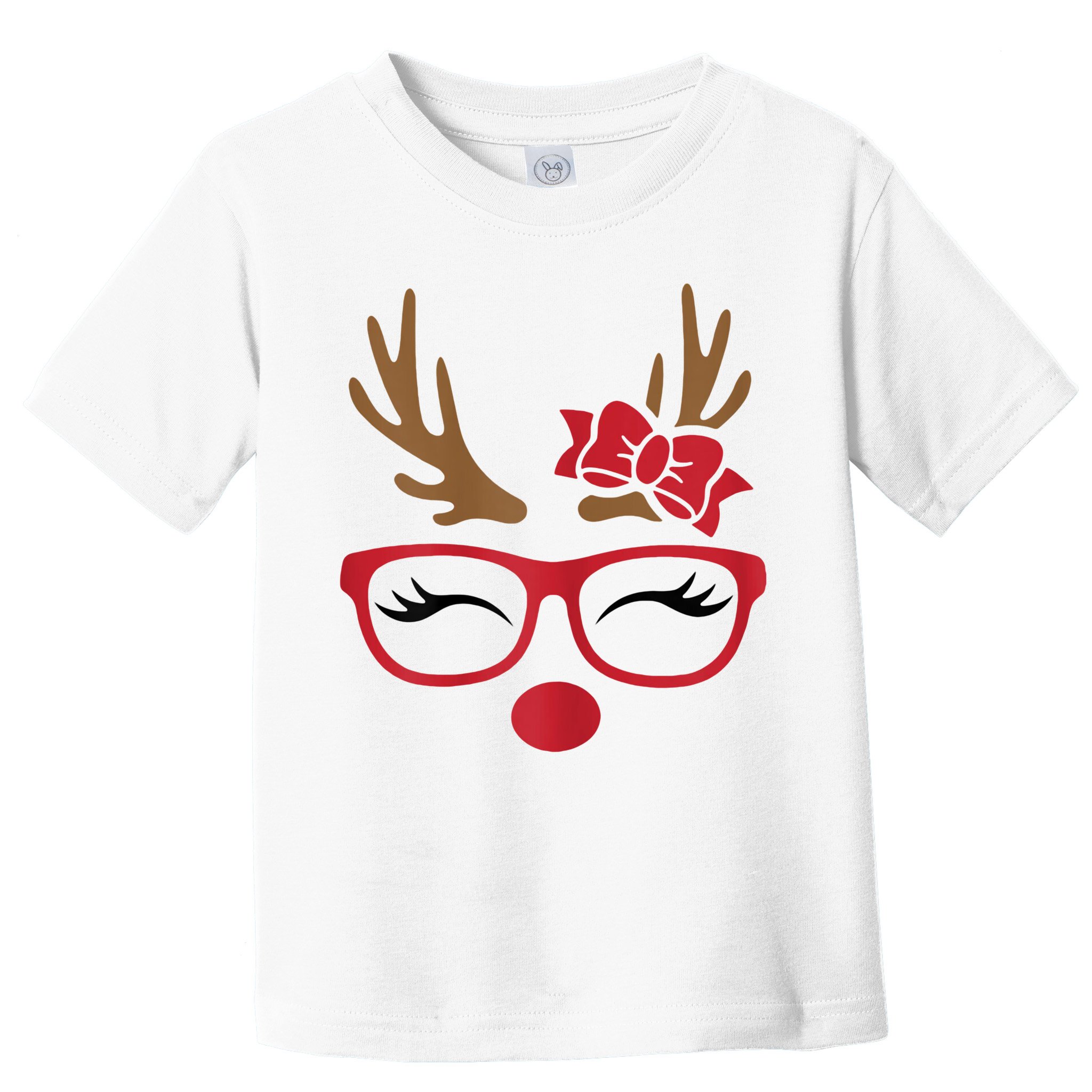 Reindeer Lady Messy Bun Toddler T-Shirt