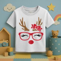 Reindeer Lady Messy Bun Toddler T-Shirt