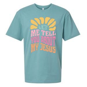 Retro Let Me Tell You About My Jesus Sueded Cloud Jersey T-Shirt