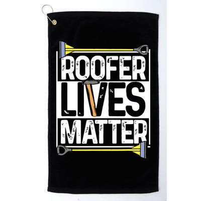 Roofer Lives Matter Funny Roofing Gift Idea MP Golf Towel