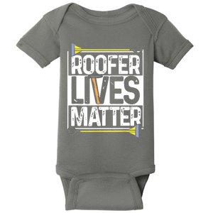 Roofer Lives Matter Funny Roofing Gift Idea MP Baby Bodysuit