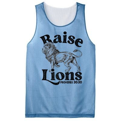 Raise Lions Mom Conservative Christian Mothers Day For Mom Mesh Reversible Basketball Jersey Tank