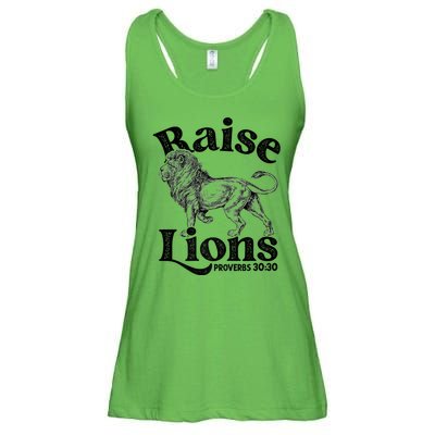 Raise Lions Mom Conservative Christian Mothers Day For Mom Ladies Essential Flowy Tank