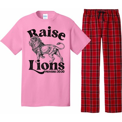 Raise Lions Mom Conservative Christian Mothers Day For Mom Pajama Set