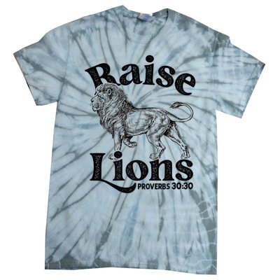 Raise Lions Mom Conservative Christian Mothers Day For Mom Tie-Dye T-Shirt