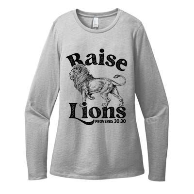 Raise Lions Mom Conservative Christian Mothers Day For Mom Womens CVC Long Sleeve Shirt