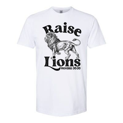 Raise Lions Mom Conservative Christian Mothers Day For Mom Softstyle CVC T-Shirt