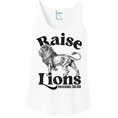 Raise Lions Mom Conservative Christian Mothers Day For Mom Ladies Essential Tank