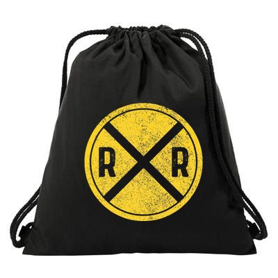 Railroad Locomotive Model Train Lover Drawstring Bag