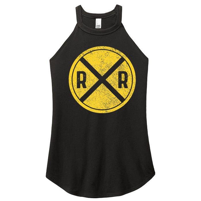 Railroad Locomotive Model Train Lover Women's Perfect Tri Rocker Tank