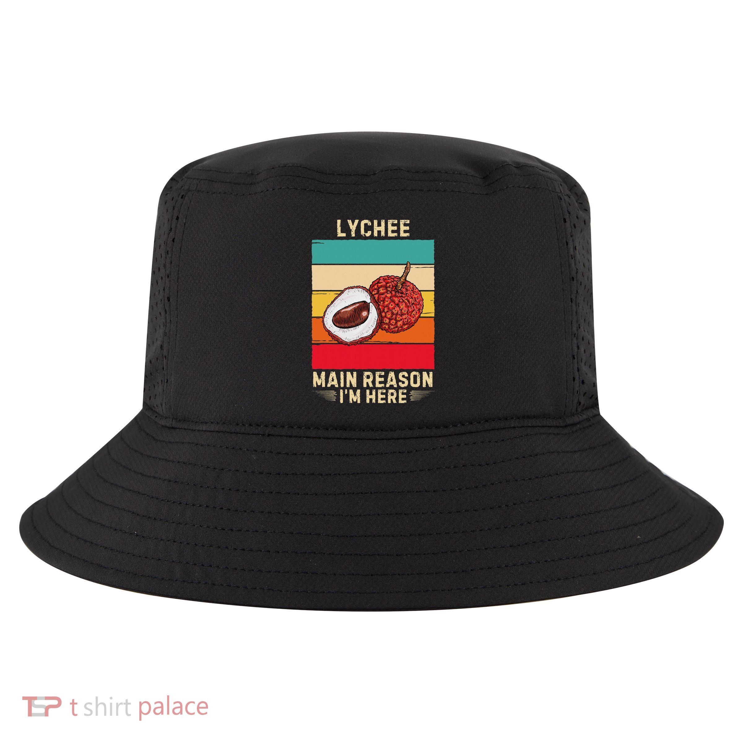 Retro Lychee Main Reason IM Here Cool Comfort Performance Bucket Hat