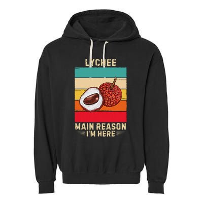 Retro Lychee Main Reason IM Here Garment-Dyed Fleece Hoodie