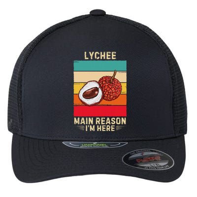 Retro Lychee Main Reason IM Here Flexfit Unipanel Trucker Cap