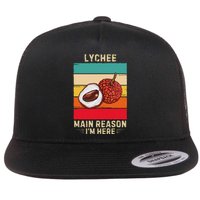 Retro Lychee Main Reason IM Here Flat Bill Trucker Hat