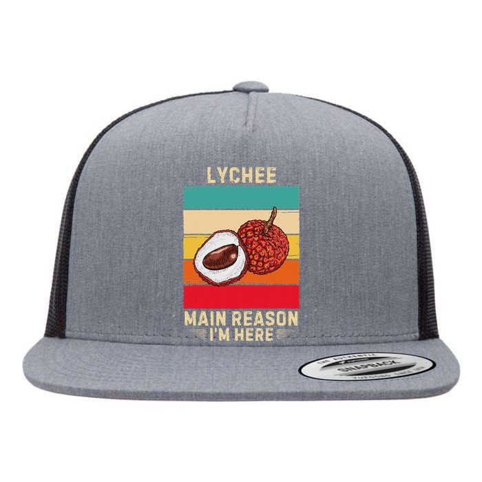 Retro Lychee Main Reason IM Here Flat Bill Trucker Hat