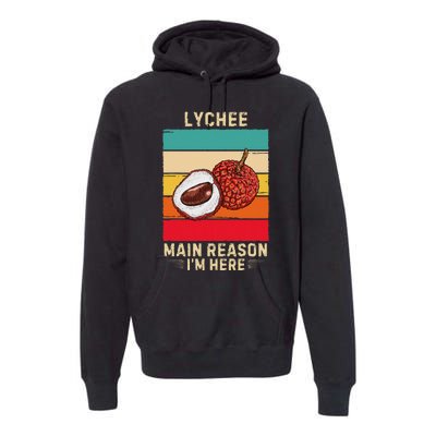 Retro Lychee Main Reason IM Here Premium Hoodie