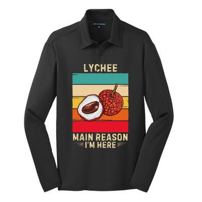 Retro Lychee Main Reason IM Here Silk Touch Performance Long Sleeve Polo