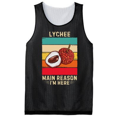 Retro Lychee Main Reason IM Here Mesh Reversible Basketball Jersey Tank