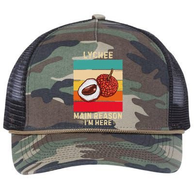 Retro Lychee Main Reason IM Here Retro Rope Trucker Hat Cap