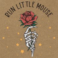 Run Little Mouse Haunting Adeline Cotton Canvas Backpack