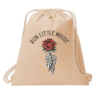 Run Little Mouse Haunting Adeline Drawstring Bag