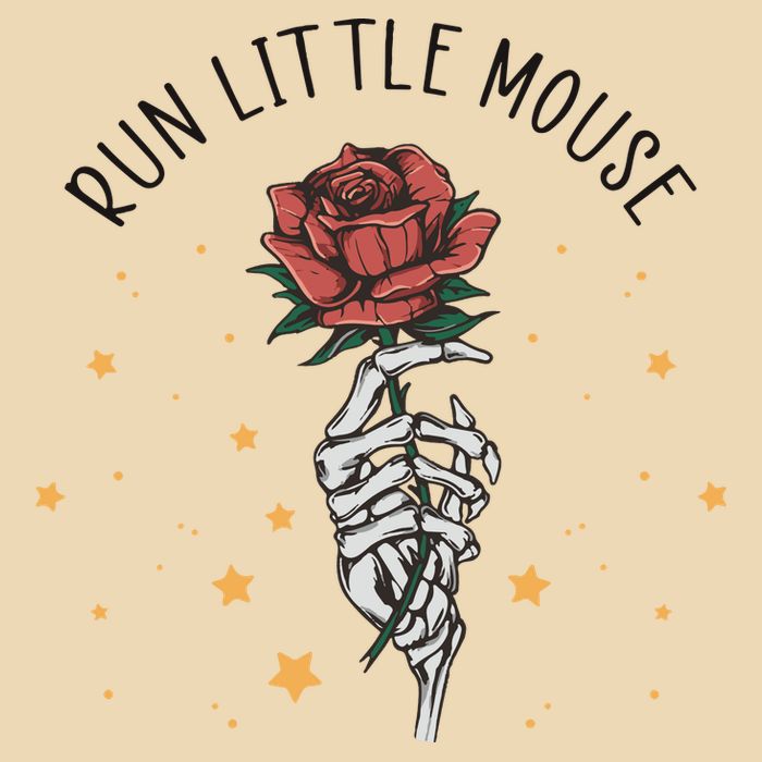 Run Little Mouse Haunting Adeline Drawstring Bag