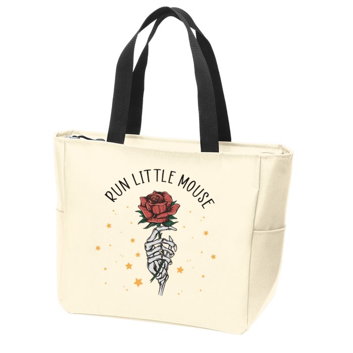 Run Little Mouse Haunting Adeline Zip Tote Bag
