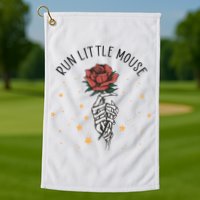 Run Little Mouse Haunting Adeline Golf Towel
