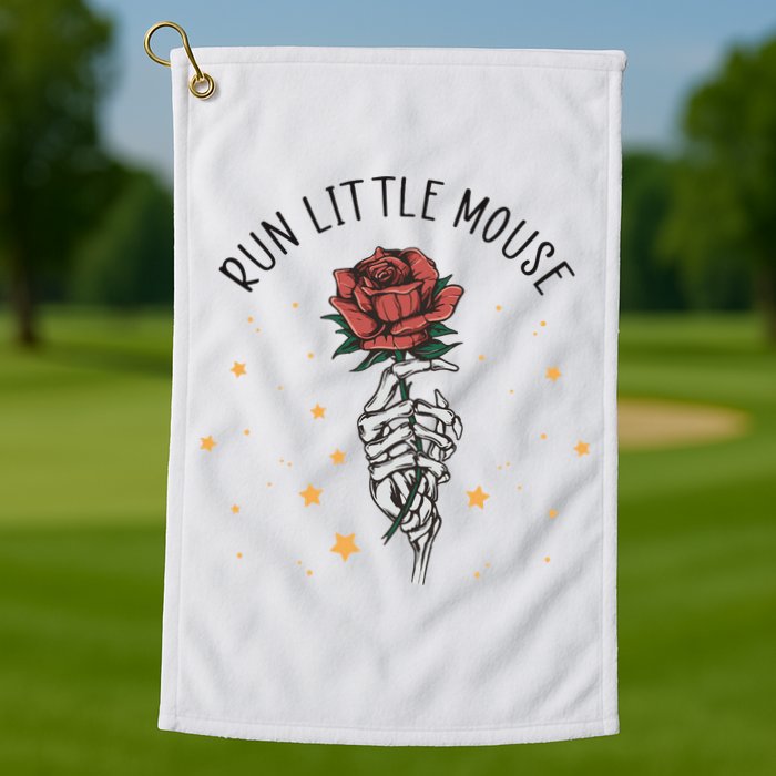 Run Little Mouse Haunting Adeline Golf Towel